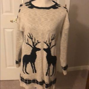 Cream and black sweater size medium cremieux